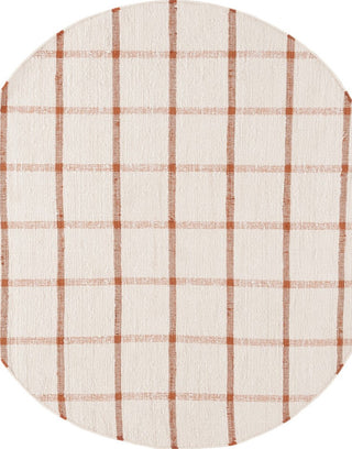 Safavieh Montauk MTK322P Ivory / Rust Area Rug Round