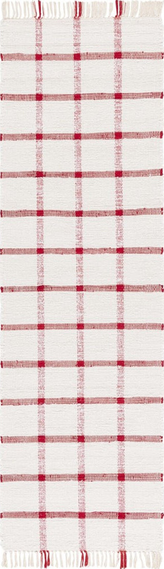 Safavieh Montauk MTK322Q Ivory / Red Area Rug Runner