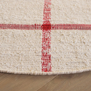Safavieh Montauk MTK322Q Ivory / Red Area Rug Detail