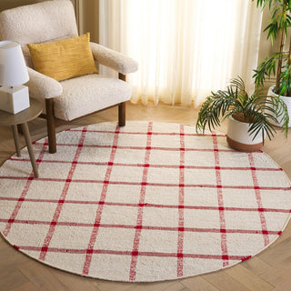 Safavieh Montauk MTK322Q Ivory / Red Area Rug Room Scene Feature