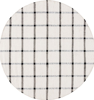 Safavieh Montauk MTK322Z Ivory / Black Area Rug Round