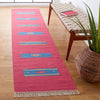 Safavieh Montauk MTK551Q Red / Blue Area Rug Room Scene Feature