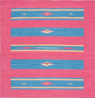 Safavieh Montauk MTK551Q Red / Blue Area Rug Square