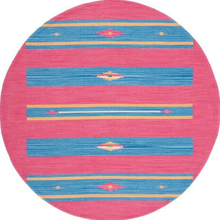 Safavieh Montauk MTK551Q Red / Blue Area Rug Round