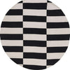 Safavieh Montauk MTK705Z Black / Ivory Area Rug Round