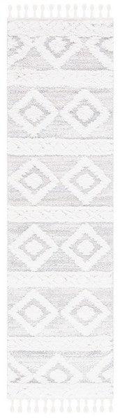 Safavieh Moroccan Tassel Shag MTS640A Ivory / Beige Area Rug Runner