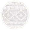 Safavieh Moroccan Tassel Shag MTS640A Ivory / Beige Area Rug Round