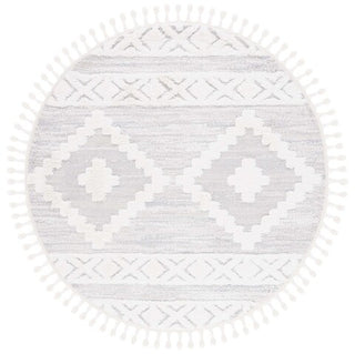 Safavieh Moroccan Tassel Shag MTS640A Ivory / Beige Area Rug Round