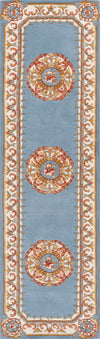 Safavieh Naples NA901J Light Blue / Ivory Area Rug Runner