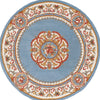 Safavieh Naples NA901J Light Blue / Ivory Area Rug Round