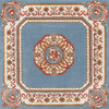 Safavieh Naples NA901J Light Blue / Ivory Area Rug Square