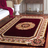 Safavieh Naples NA901Q Red / Ivory Area Rug Room Scene Feature