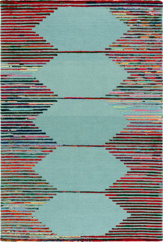 Safavieh Nantucket NAN605W Teal / Red Area Rug main image
