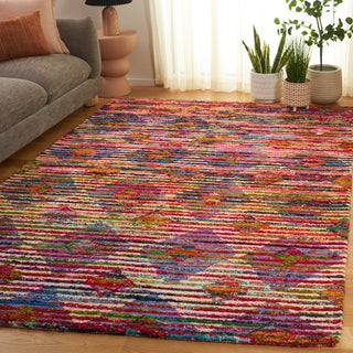 Safavieh Nantucket NAN606B Beige / Blue Area Rug Room Scene Feature