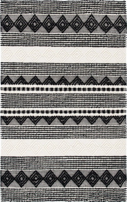 Safavieh Natura NAT102Z Black / Ivory Area Rug main image