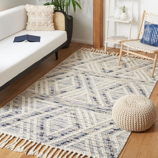 Safavieh Natura NAT176M Ivory / Blue Area Rug Room Scene