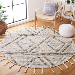 Safavieh Natura NAT176M Ivory / Blue Area Rug Room Scene