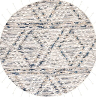 Safavieh Natura NAT176M Ivory / Blue Area Rug Round