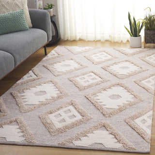 Safavieh Natura NAT203Z Brown / Ivory Area Rug Room Scene Feature