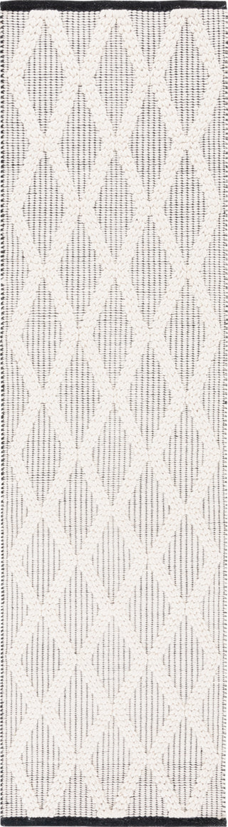 Safavieh Natura NAT206Z Black / Ivory Area Rug Runner