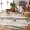 Safavieh Natura NAT325Z Black / Ivory Area Rug Room Scene Feature