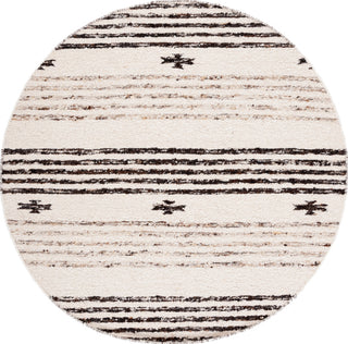 Safavieh Natura NAT325Z Black / Ivory Area Rug Round