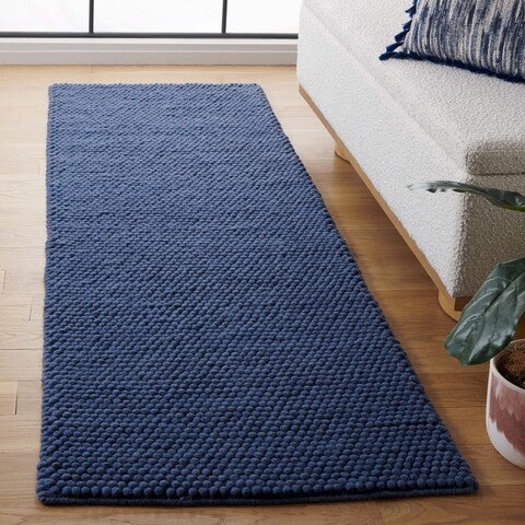 Safavieh Natura NAT620M Navy / Blue Area Rug Room Scene Feature