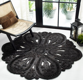 Safavieh Natural Fiber NF360D Black Area Rug Room Scene Feature