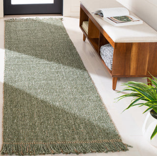 Safavieh Natural Fiber NF826Y Green / Area Rug Room Scene Feature