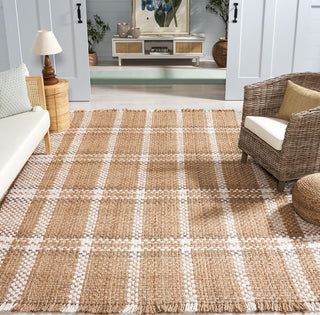 Safavieh Natural Fiber NF841A / Bleach Area Rug Room Scene Feature