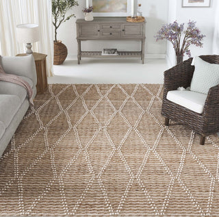 Safavieh Natural Fiber NF877A / Ivory Area Rug Room Scene Feature