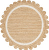 Safavieh Natural Fiber NF896A / Ivory Area Rug Round