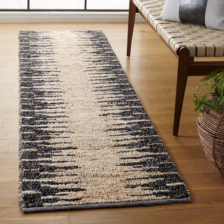 Safavieh Natural Fiber NF953B Bleach / Black Area Rug Room Scene Feature