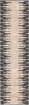 Safavieh Natural Fiber NF953B Bleach / Black Area Rug Runner