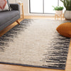 Safavieh Natural Fiber NF953B Bleach / Black Area Rug Room Scene Feature