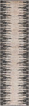 Safavieh Natural Fiber NF953G Light Grey / Black Area Rug Runner