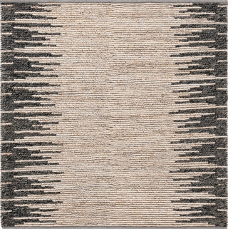 Safavieh Natural Fiber NF953G Light Grey / Black Area Rug Square