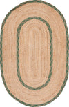 Safavieh Natural Fiber NFB260Y / Green Area Rug Oval