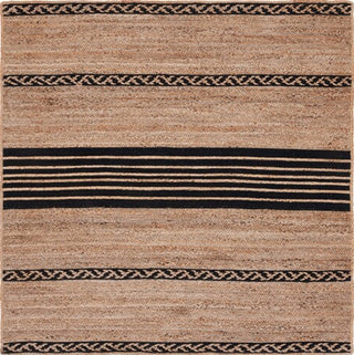 Safavieh Natural Fiber NFB262Z / Black Area Rug Square