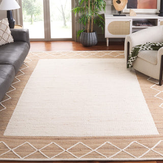 Safavieh Natural Fiber NFB279A / Ivory Area Rug Room Scene Feature