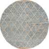 Safavieh Natural Fiber NFB475M Light Blue / Area Rug Round