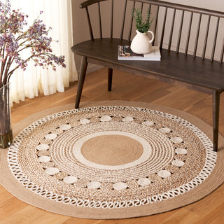 Safavieh Natural Fiber NFB526A / Ivory Area Rug Room Scene