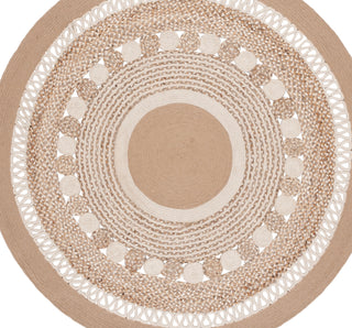 Safavieh Natural Fiber NFB526A / Ivory Area Rug Round
