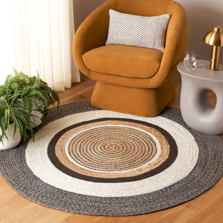 Safavieh Natural Fiber NFB527T Brown / Ivory Area Rug Room Scene