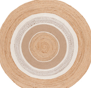 Safavieh Natural Fiber NFB529A / Ivory Area Rug Round