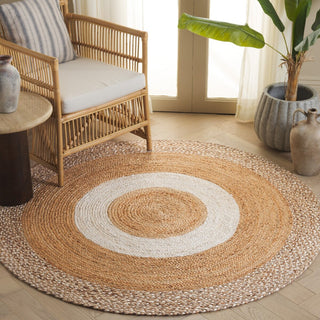 Safavieh Natural Fiber NFB530A / Ivory Area Rug Room Scene Feature