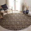 Safavieh Natural Fiber NFB660Z / Black Area Rug Room Scene Feature