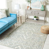 Safavieh Natural Fiber NFB750J Light Blue / Ivory Area Rug Room Scene