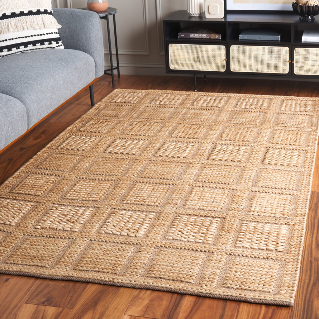 Safavieh Natural Fiber NFB775A / Brown Area Rug Room Scene Feature