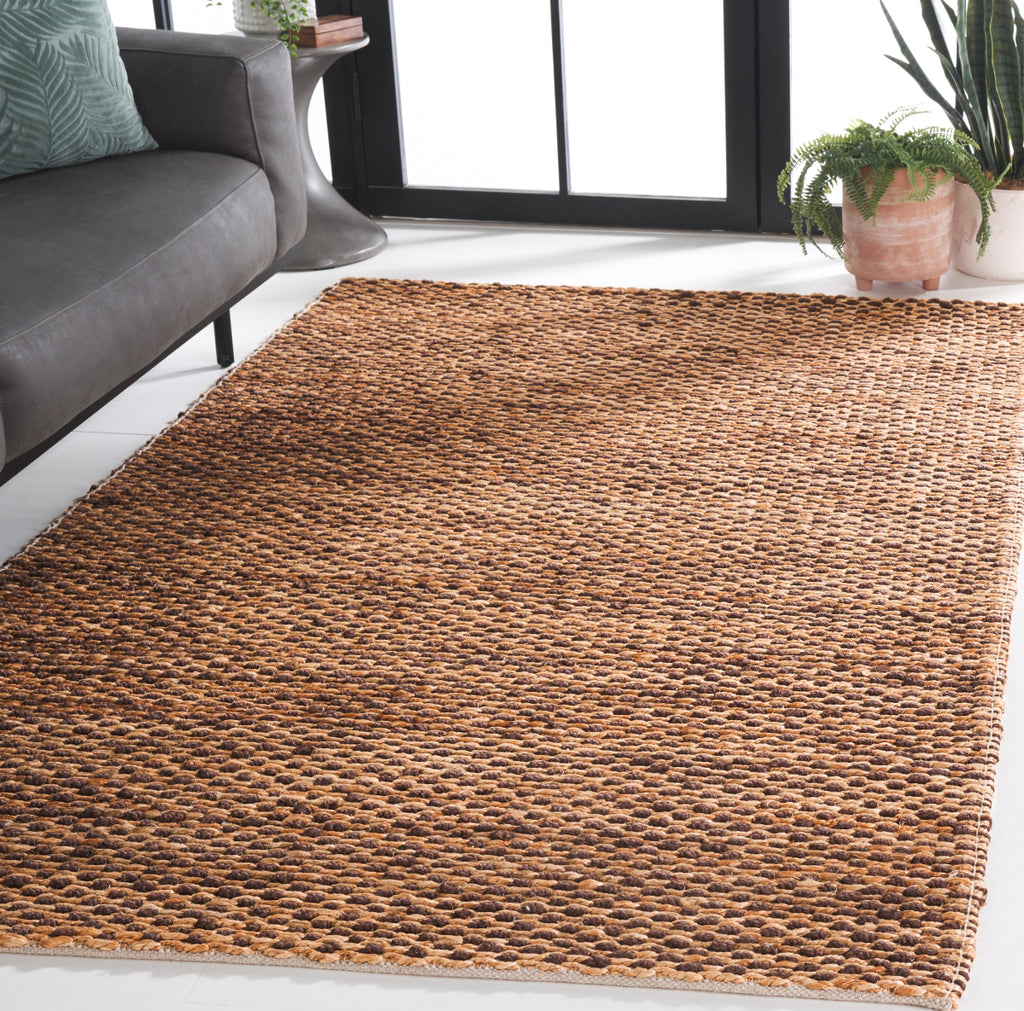 Safavieh Natural Fiber NFB776T / Dark Brown Area Rug Room Scene Feature